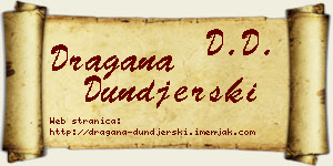 Dragana Dunđerski vizit kartica
